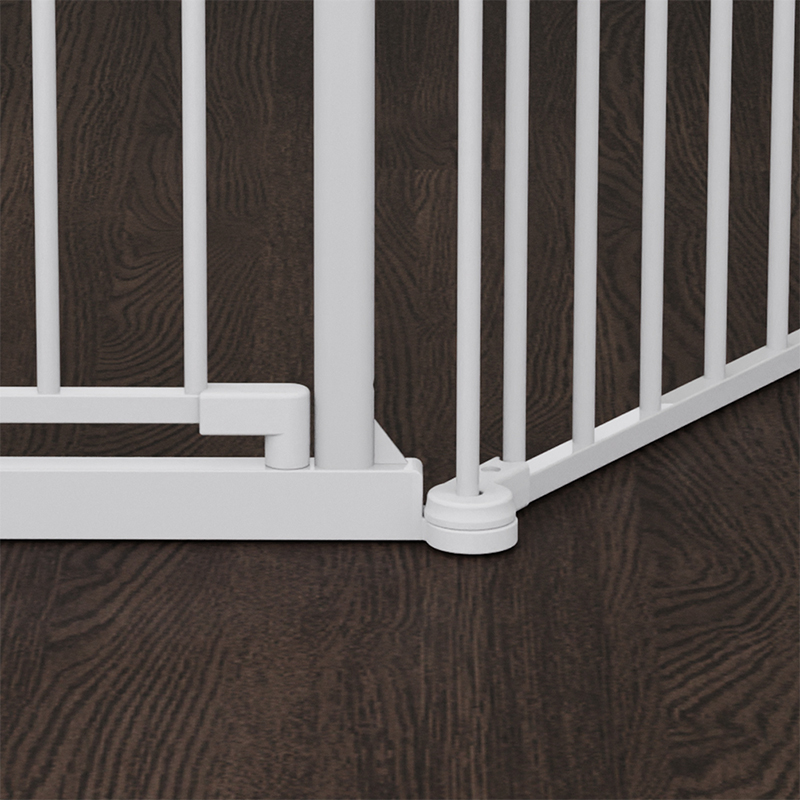 Barrière de sécurité pour enfants à 3 panneaux en métal à verrouillage facile et pliable 3035